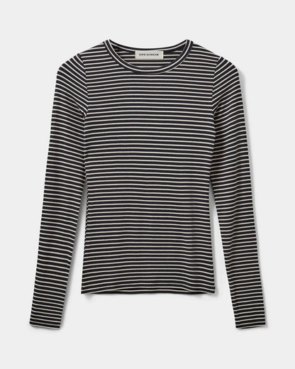 the PETRICIASW stripe long sleeve, black