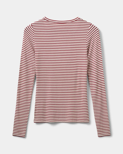 the PETRICIASW stripe long sleeve, red