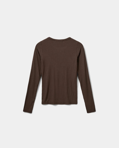 the PETRICIASW long sleeve, brown fudge