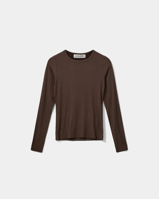 the PETRICIASW long sleeve, brown fudge