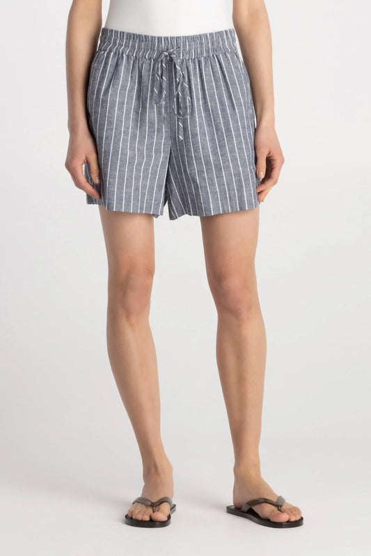the WEEKENDER short, navy/sand stripe