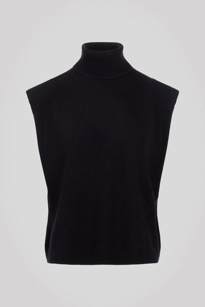 the AROLLA sleeveless knit, black mist