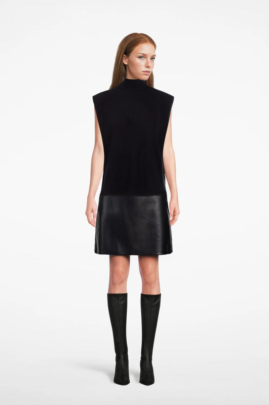 the AROLLA sleeveless knit, black mist