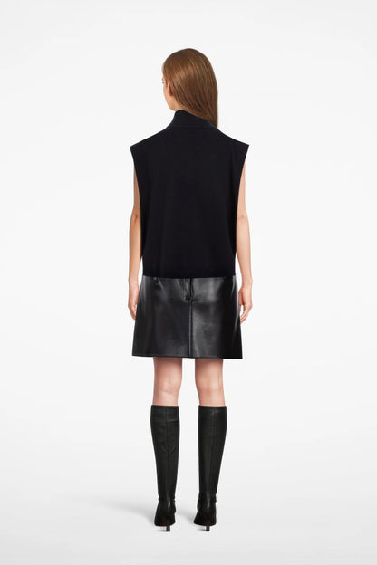 the AROLLA sleeveless knit, black mist