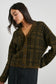 The REESE Sweater, Olive Plaid
