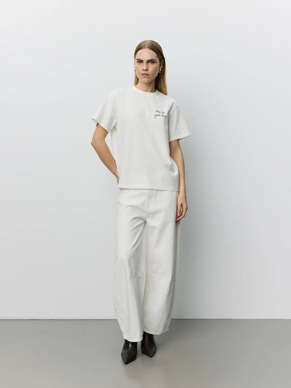 the RIVERSW boxy tee, good vibes