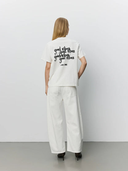 the RIVERSW boxy tee, good vibes