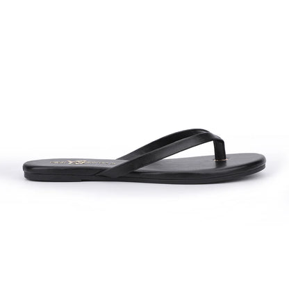 the RIVINGTON flip flop, black
