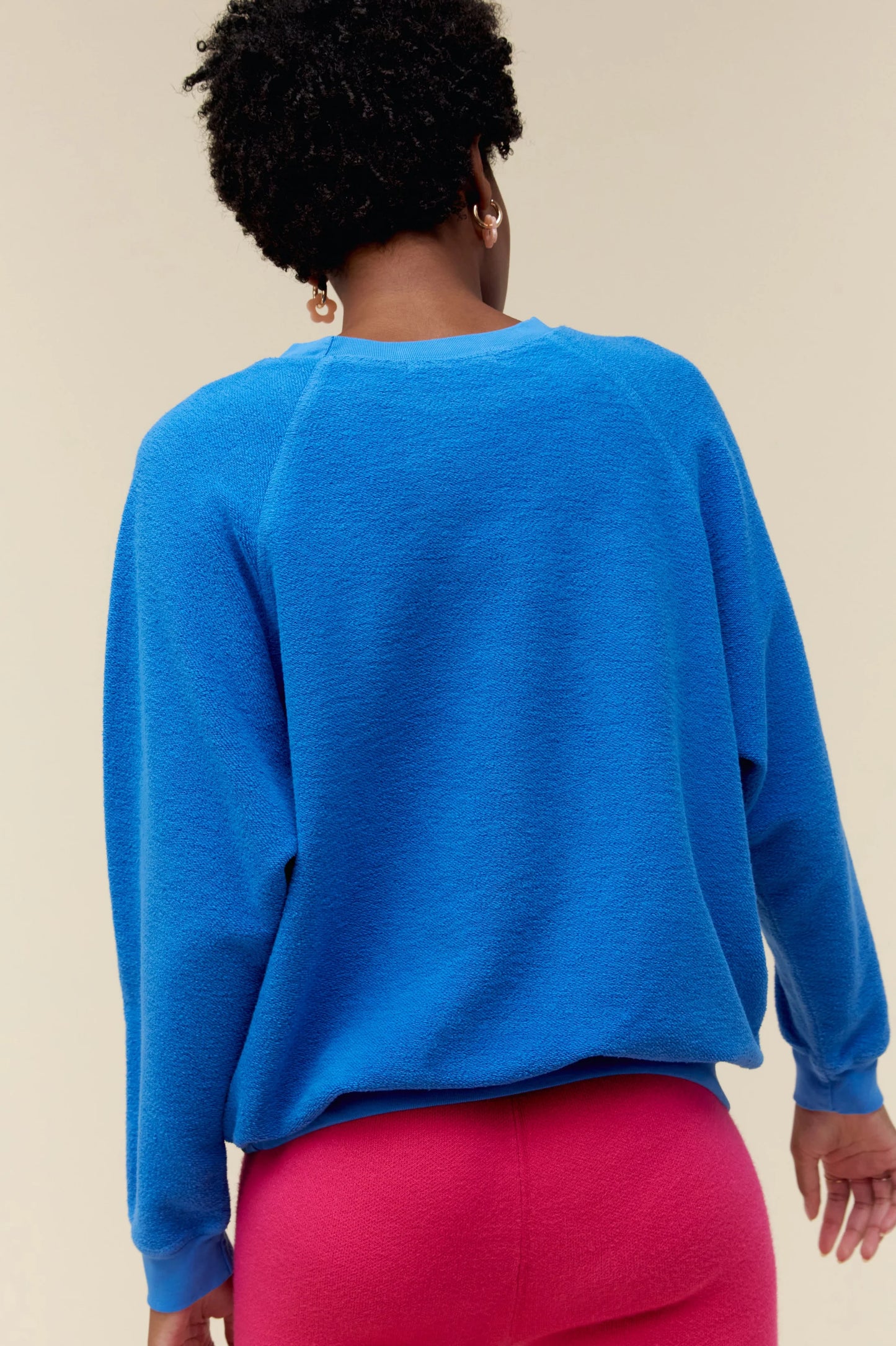 The NIRVANA Smiley Pullover, Washed Cobalt