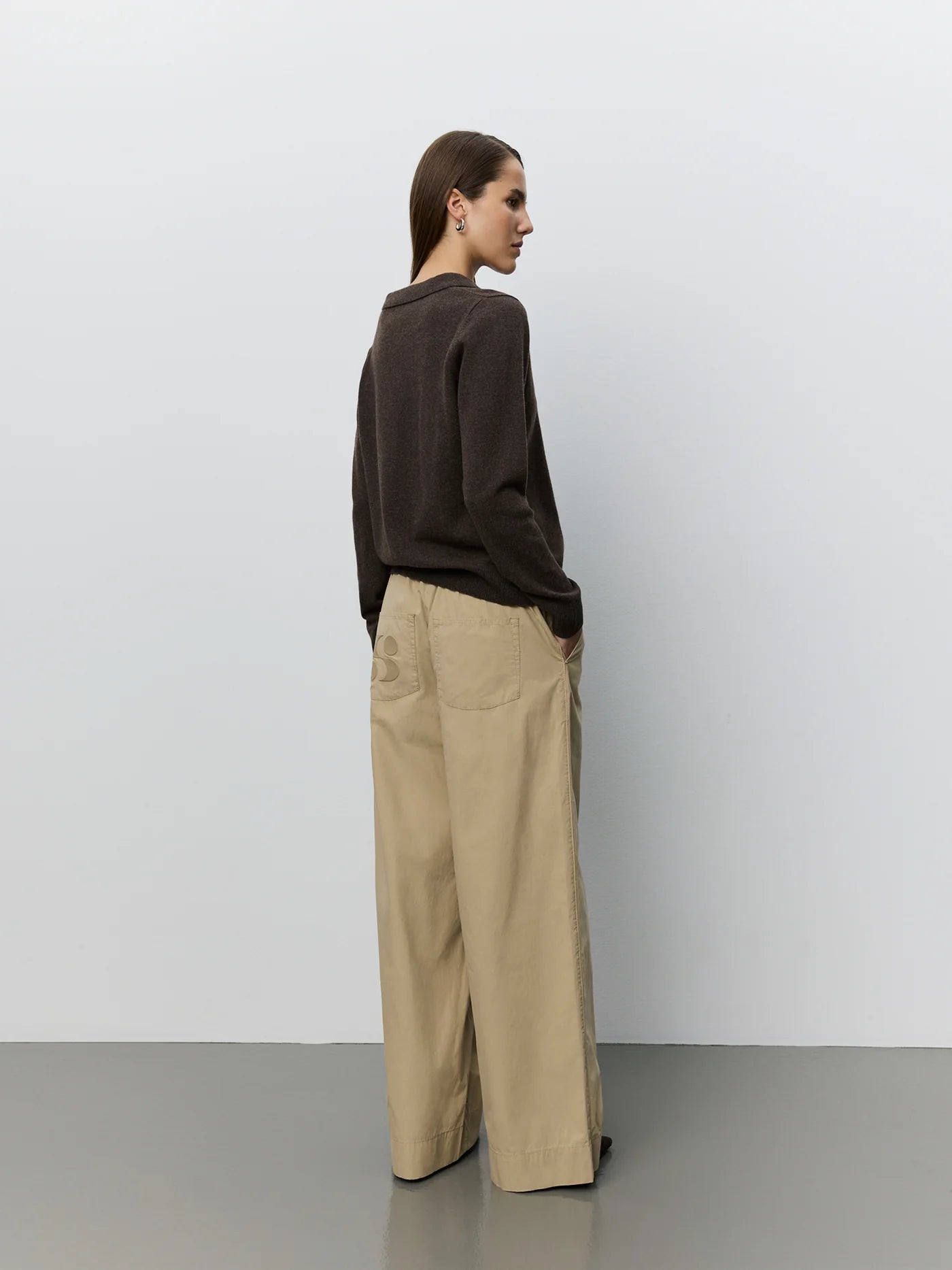 the SKYLARSW cardigan, brown fudge