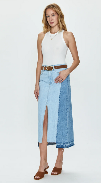 the ALICE midi skirt, spliced palais