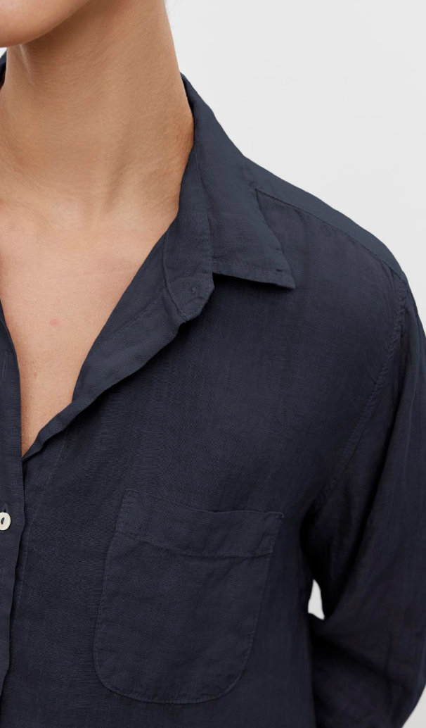 The MULHOLLAND Linen Button Down, Ink