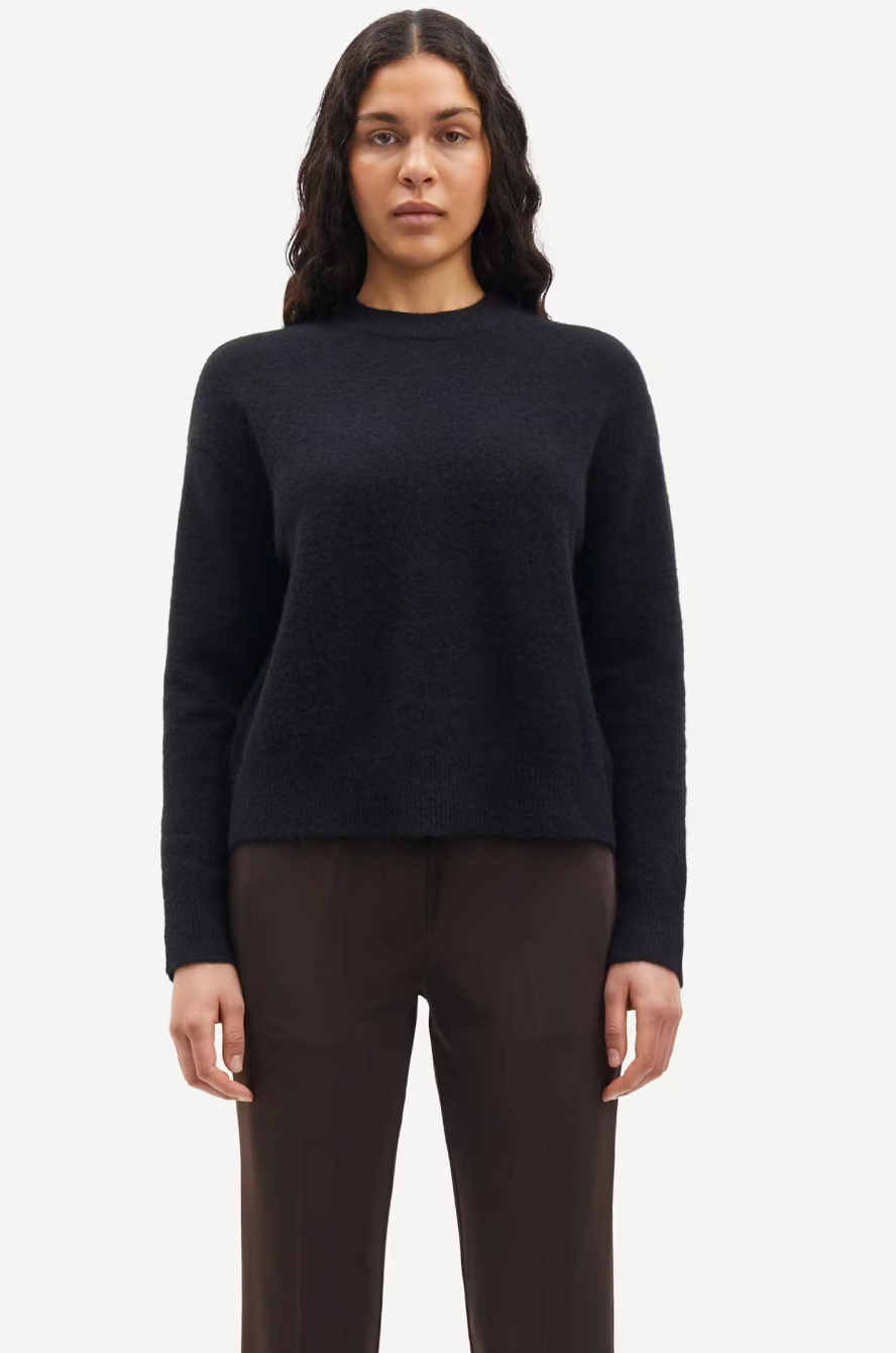 the ANOUR knit, black