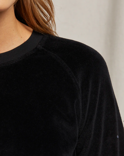 the STELLA, velour raglan sweatshirt