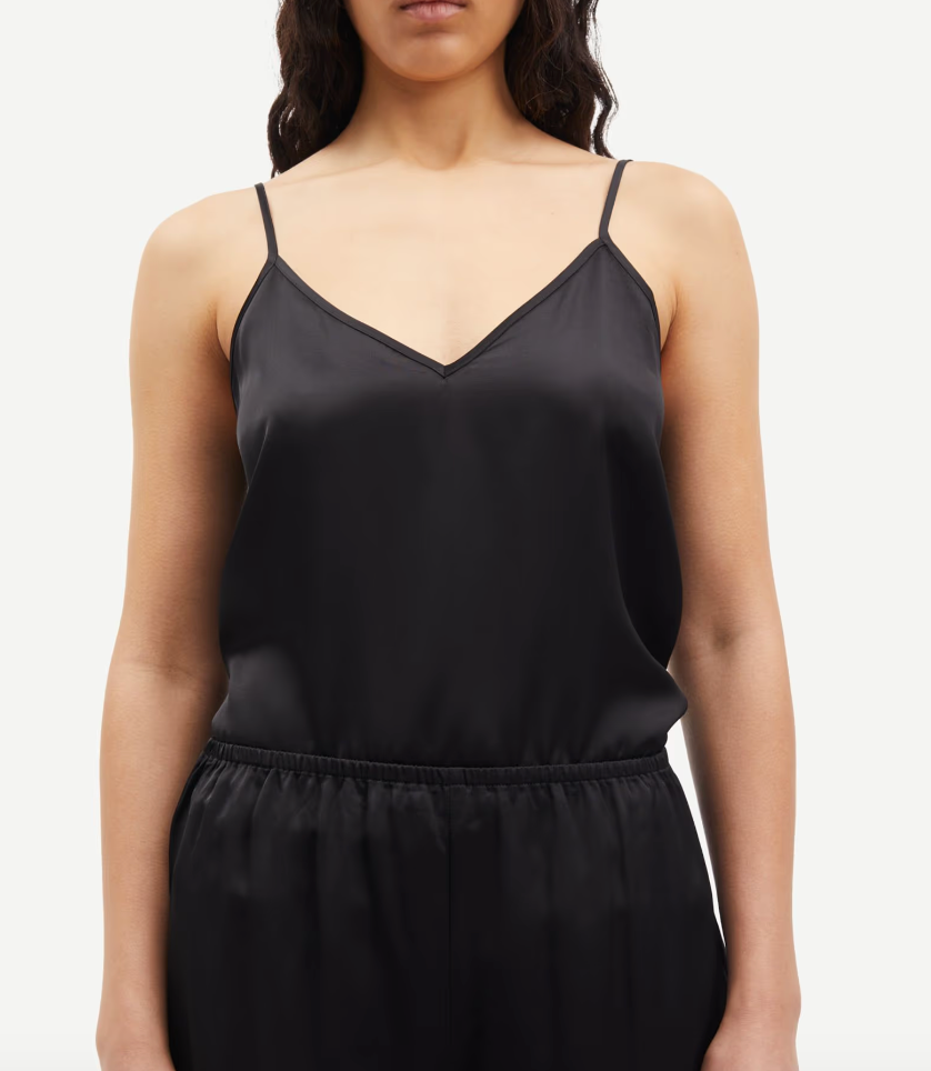 the SHARON strap top, black