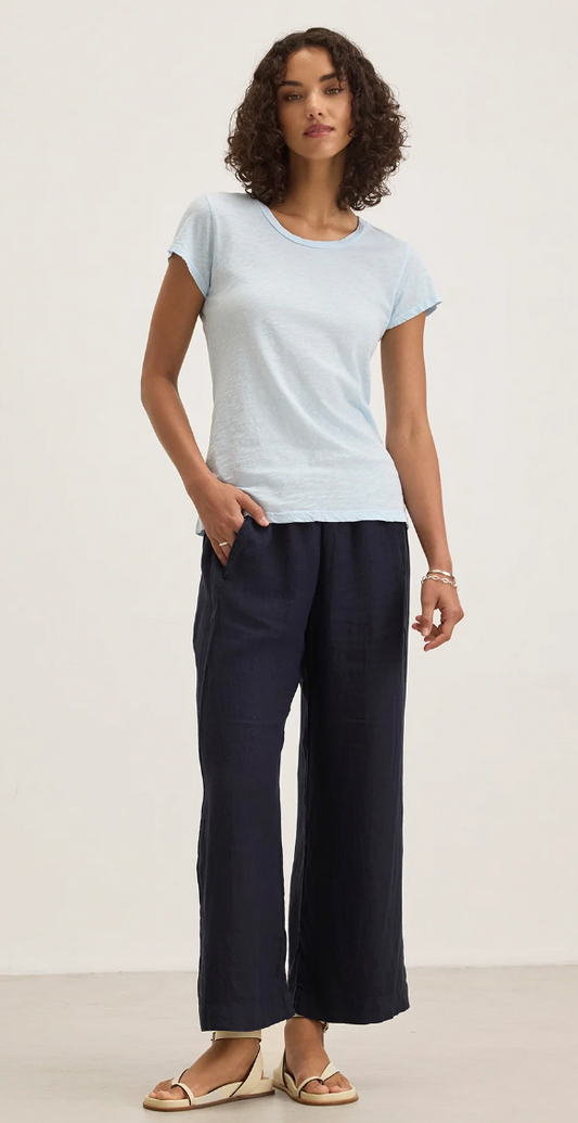 the LOLA linen pant, navy