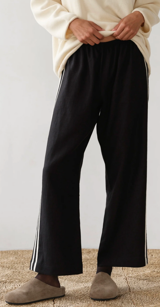 the LINEN crop race pant