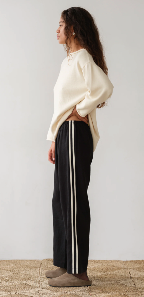 the LINEN crop race pant