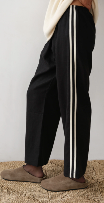 the LINEN crop race pant