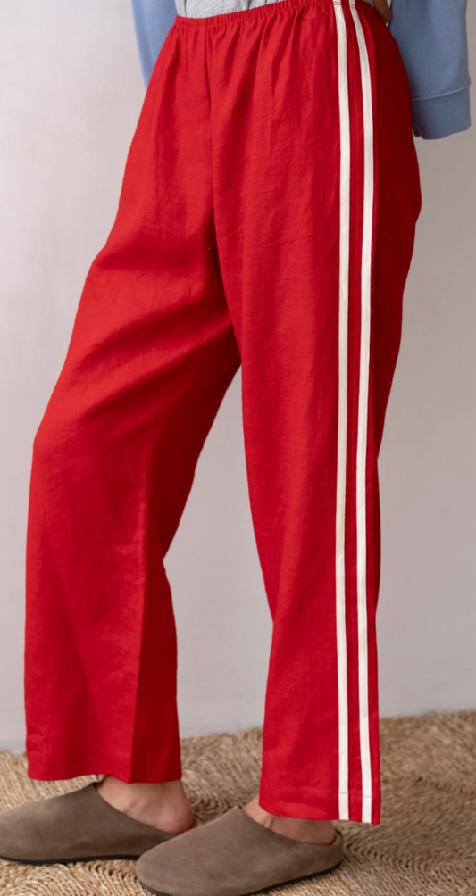 the LINEN crop race pant