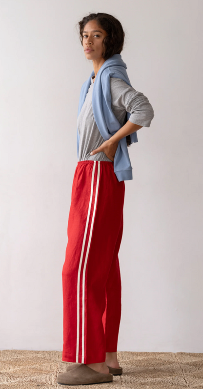 the LINEN crop race pant