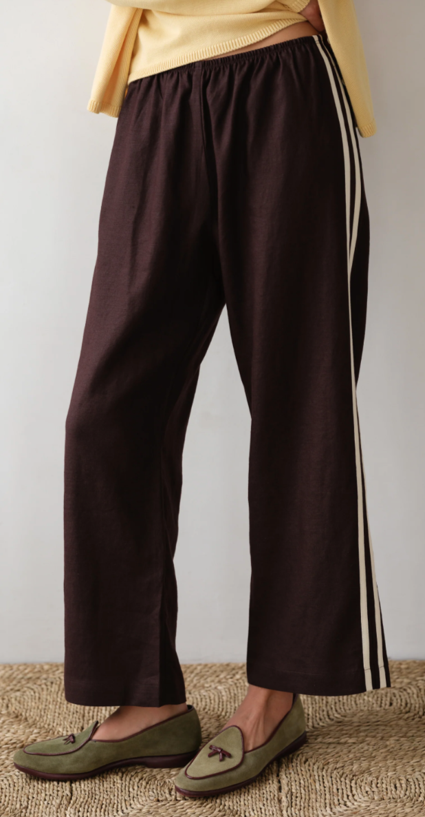 the LINEN crop race pant