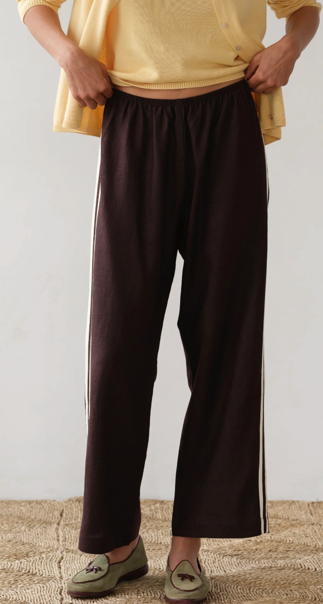 the LINEN crop race pant