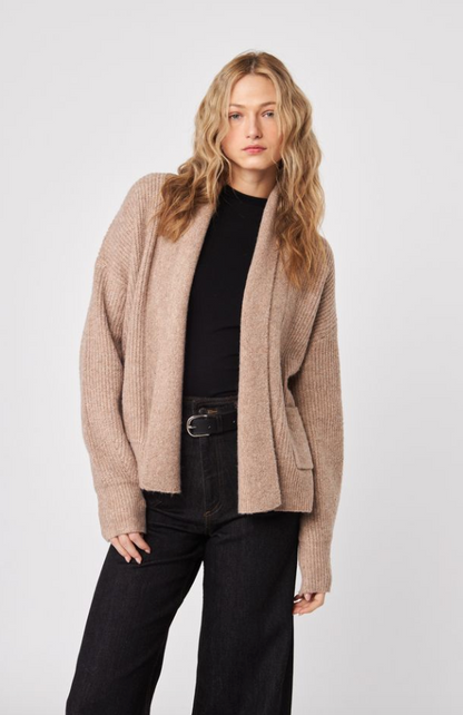 the NOAH cardigan, latte