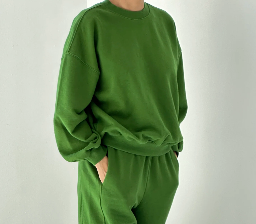 the CORE sweatshirt, avocado