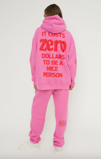 it costs $0.00 to be a nice person hoodie