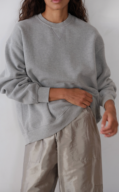 the ECO FLEECE oversized sweatshirt, heather grey