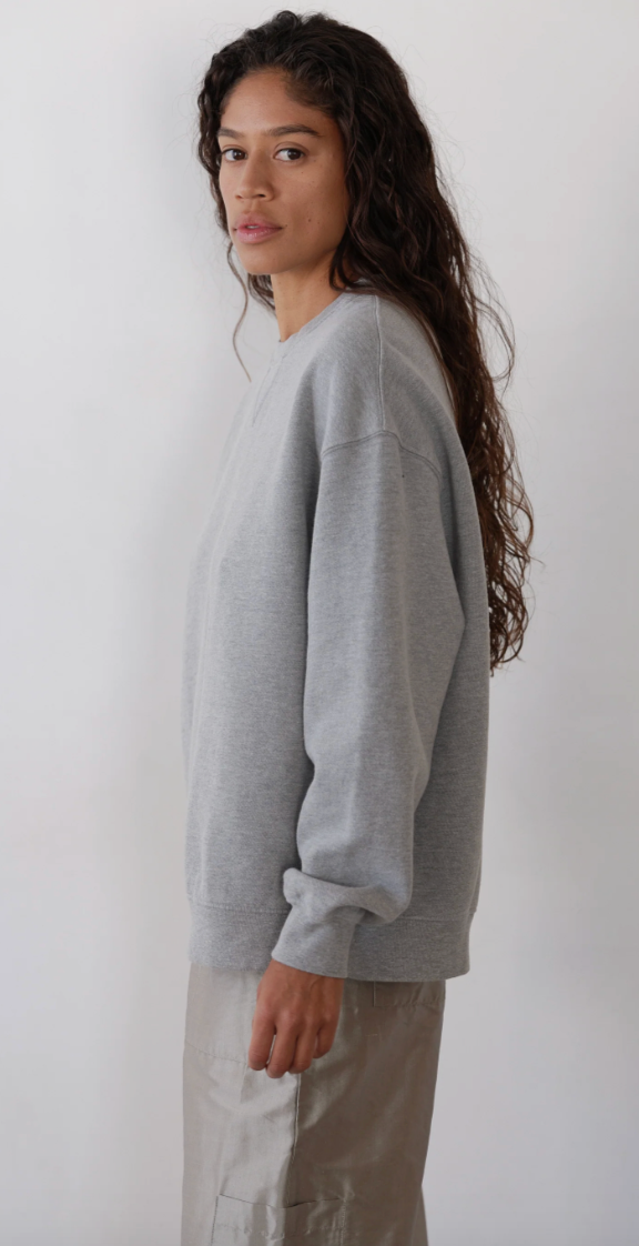 the ECO FLEECE oversized sweatshirt, heather grey