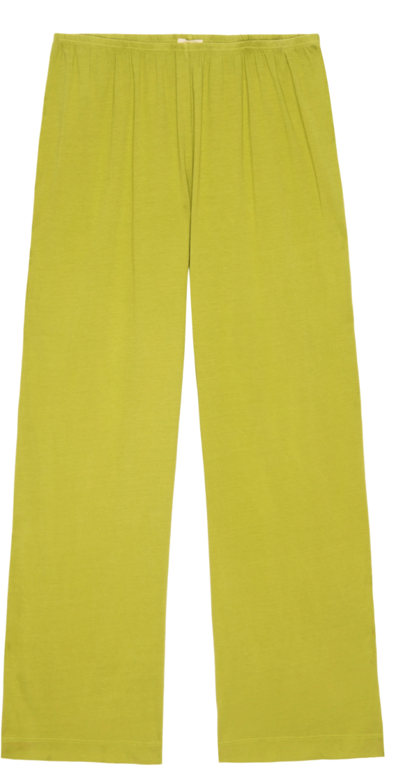 the JERSEY simple crop pant, pistachio