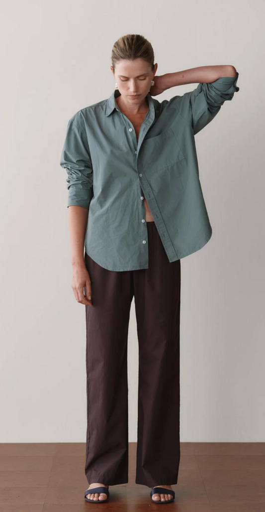 the POP simple pant, espresso