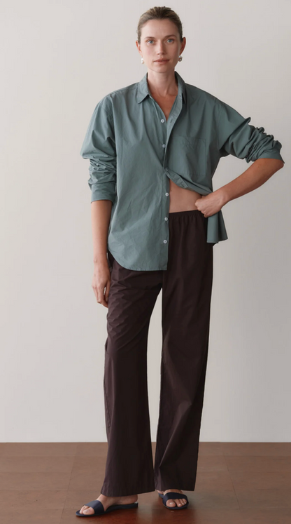 the POP simple pant, espresso