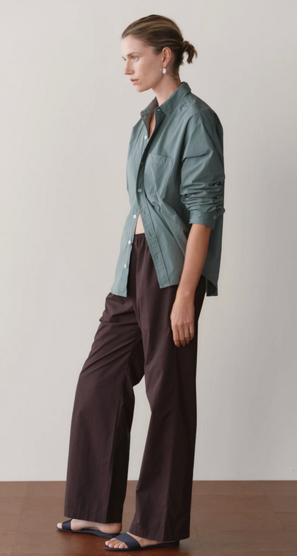 the POP simple pant, espresso