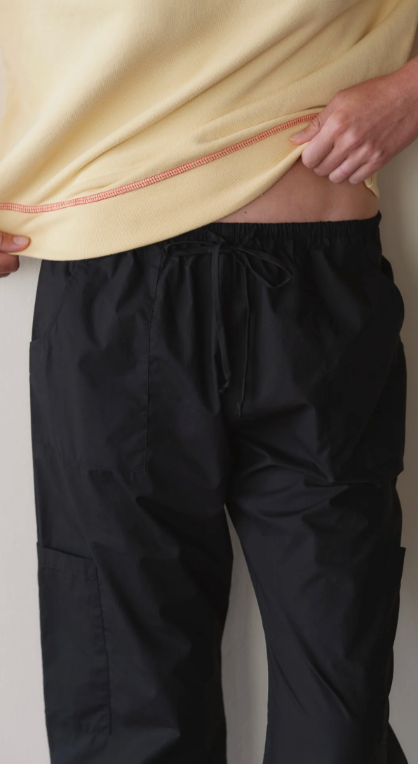 the POP drawstring cargo, jet
