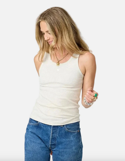 the KR heart tank, heather oatmal