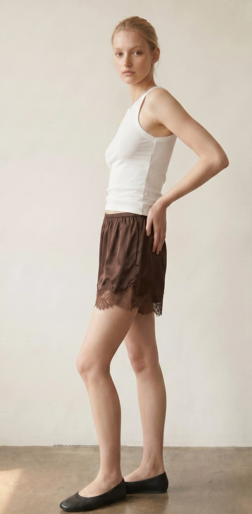 the AVA satin short
