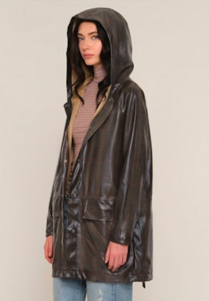 the SERGI raincoat, mink