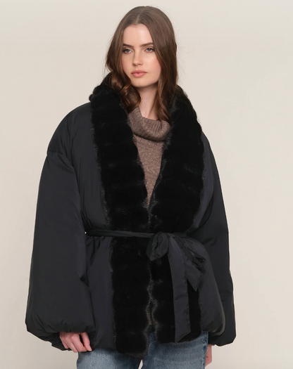 the ASTORIA puffer, black