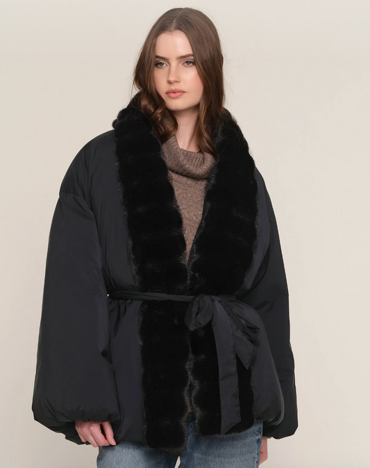 the ASTORIA puffer, black