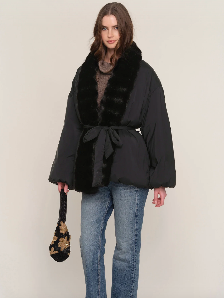 the ASTORIA puffer, black