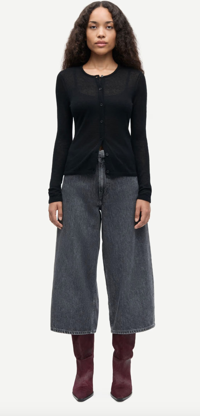the SAROSE cardigan, black