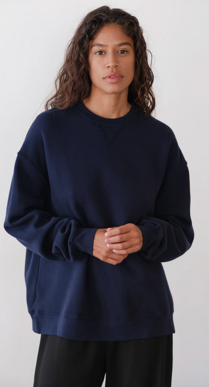 the ECO FLEECE oversized sweatshirt, navy