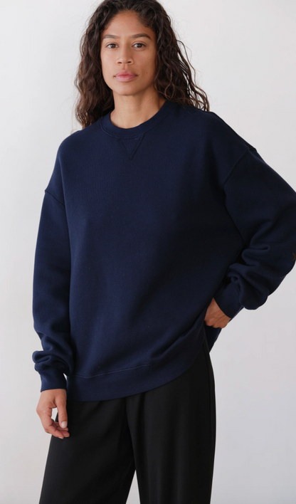 the ECO FLEECE oversized sweatshirt, navy