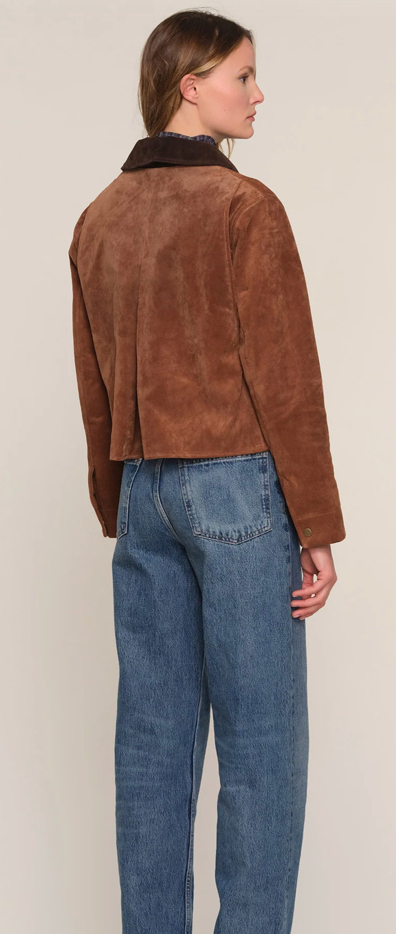 the LOBELIA suede jacket