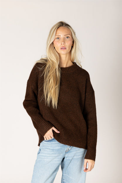 the TANYA knit. cocoa