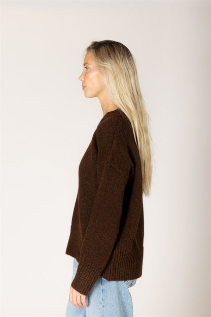 the TANYA knit. cocoa