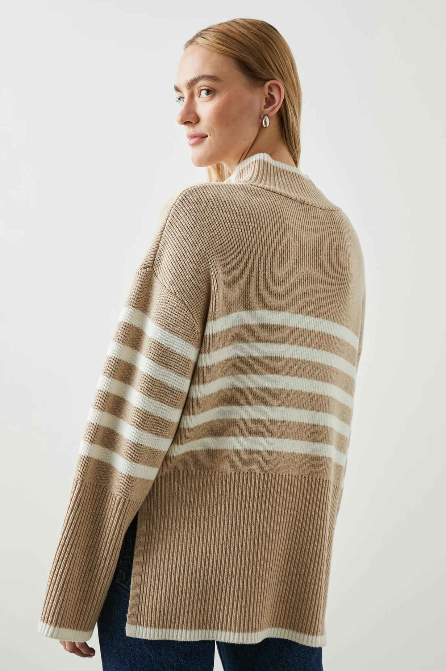 The TESSA Knit, Sand Stripe